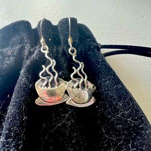 Adorable “I love you a latte ☕️ !” Sterling Silver .925 earrings!